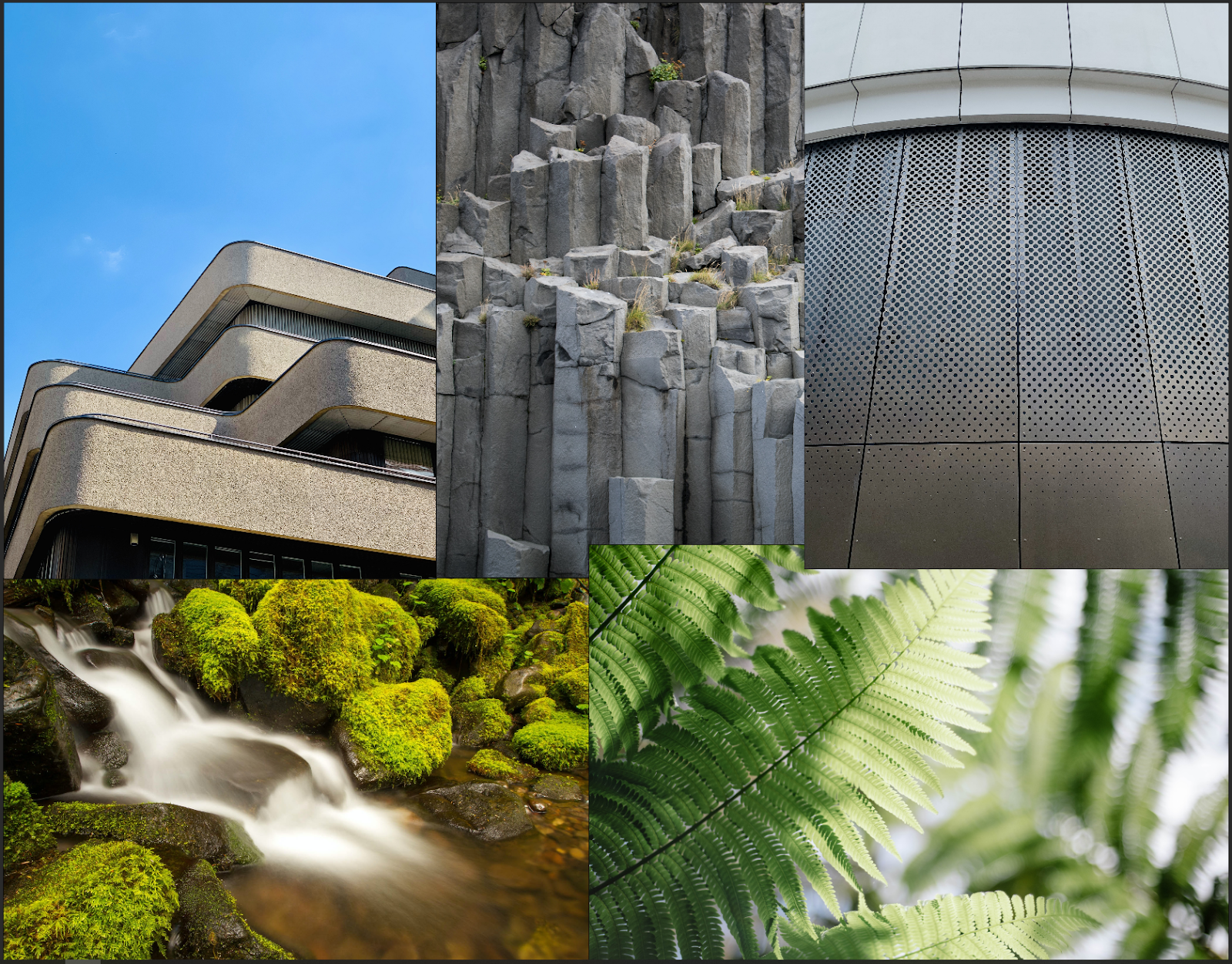 A collage of reference images for the sample laser tag game.