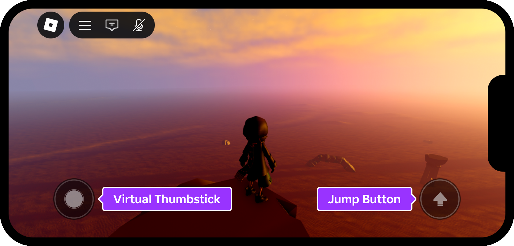 UI elements for touch-capable devices in every Roblox game.